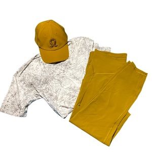 Lululemon Power Thru High-Rise Tight 25" Gold Spice size 14